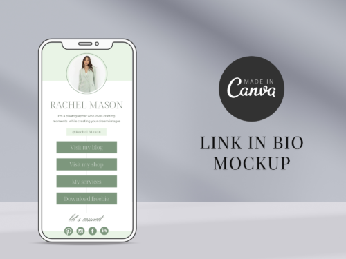Instagram Link in Bio Canva Template